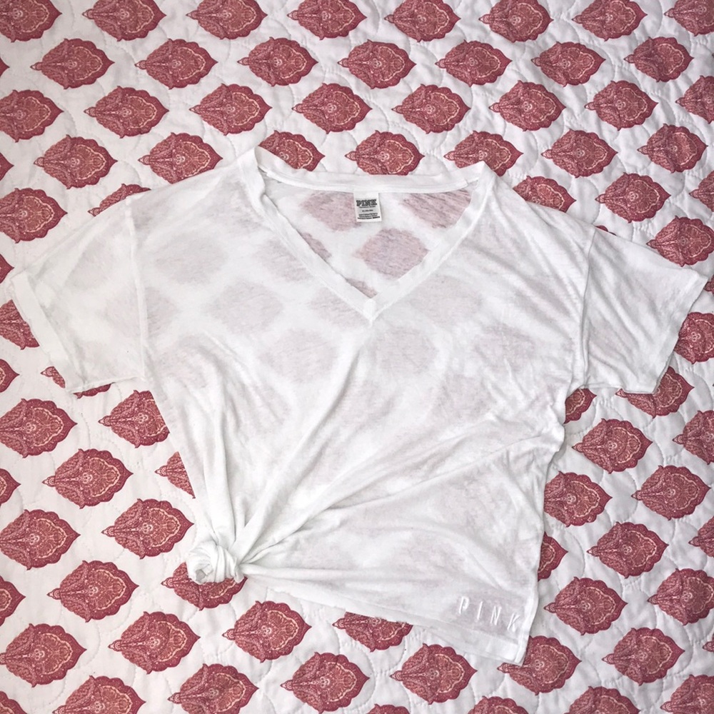 PINK Victoria’s Secret V-neck Tee
